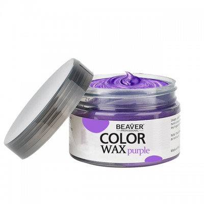 OEM ODM BEAVER STYLNG HAIR COLOR WAX PURPLE COLOR GEL