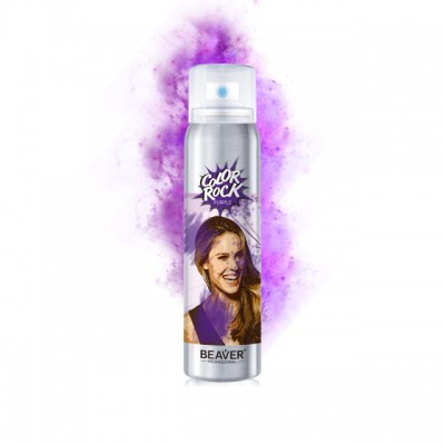 Party holiday color rock purple hair spray